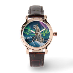 Reloj De Pulsera “Vagabundo del cielo del norte” - Retrato de leopa