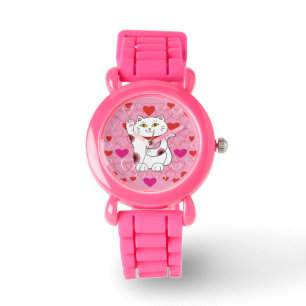 Reloj De Pulsera Valentine Maneki Neko Lucky Cat