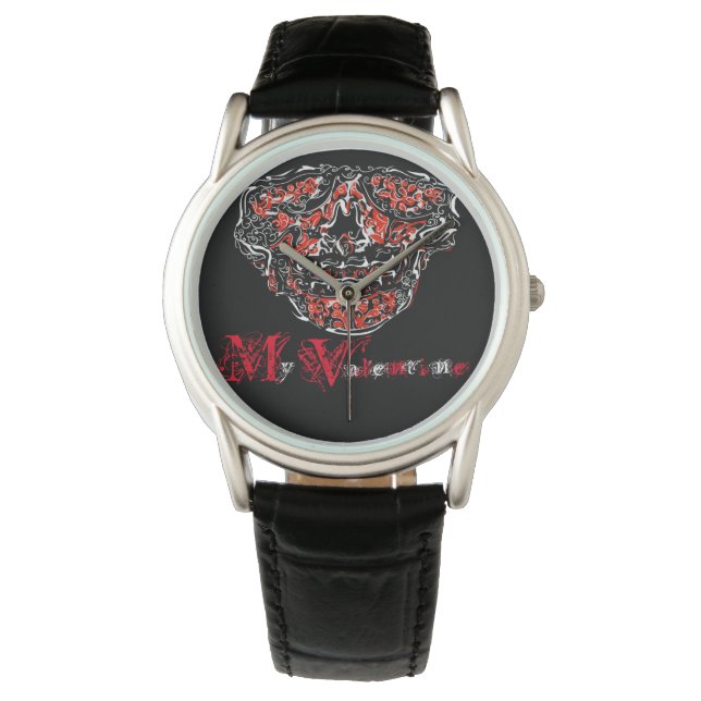 RELOJ DE PULSERA VALENTINE SKULL (Anverso)