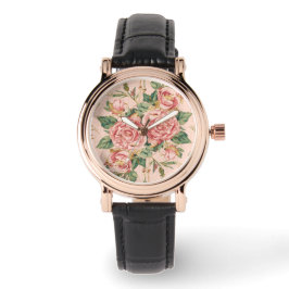 Reloj De Pulsera Valentine's Day, Beautiful Pink Roses Flowers
