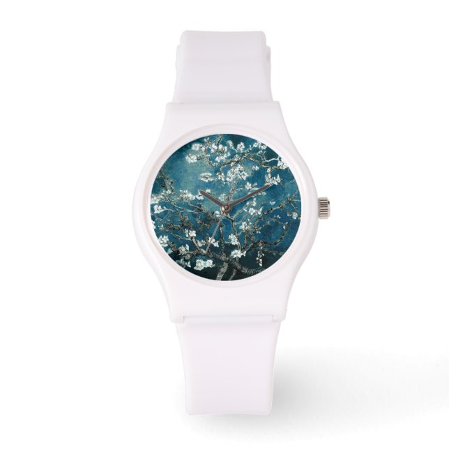 Reloj De Pulsera Van Gogh Almond Blossoms : Verde azulado oscuro (Anverso)