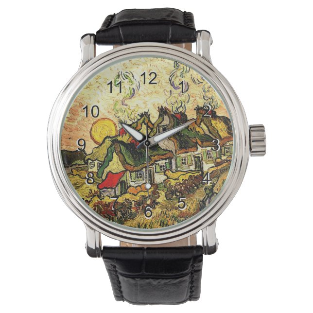 Reloj De Pulsera Van Gogh - Cabañas de paja al sol (Anverso)