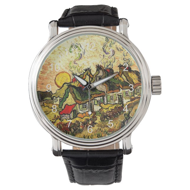 Reloj De Pulsera Van Gogh - Cabañas de paja al sol (Anverso)