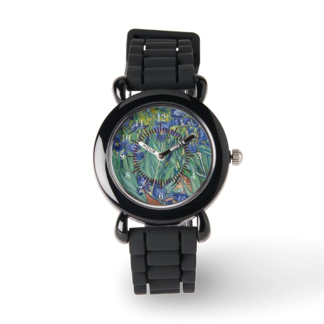 Reloj De Pulsera Van Gogh Irises Flores Paz Amor Naturaleza Destino (Anverso)