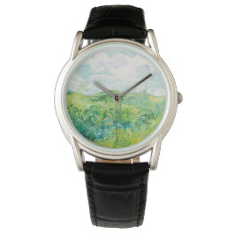 Reloj De Pulsera Van Gogh. Los Campos Verdes De Trigo Auvers. Impre