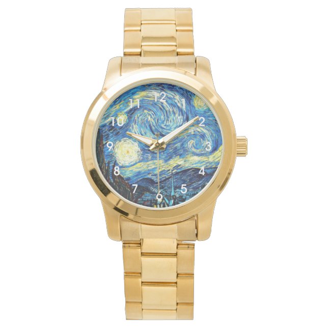 Reloj De Pulsera Van Gogh - Noche estrellada (Anverso)