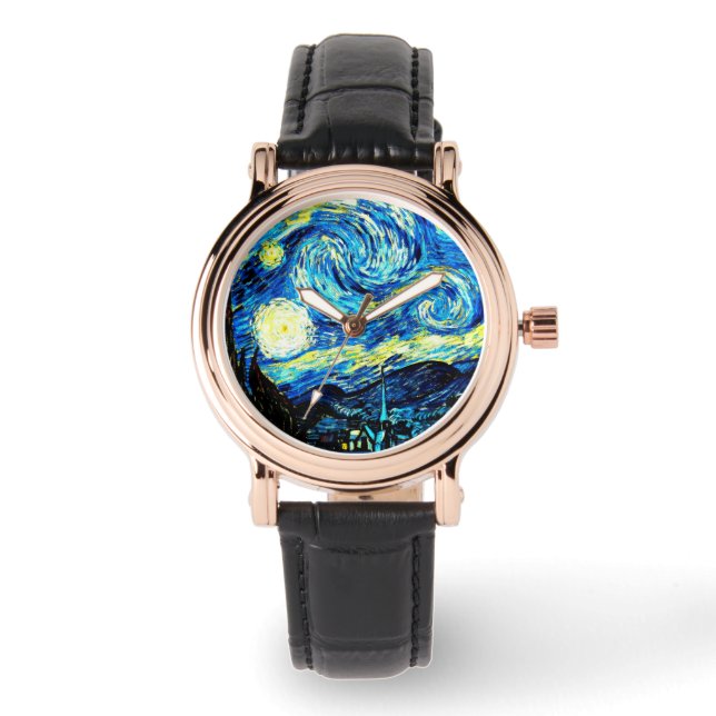 Reloj De Pulsera Van Gogh - Noche Starry (Anverso)