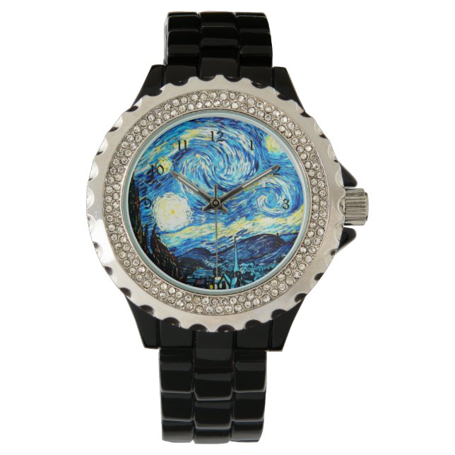 Reloj De Pulsera Van Gogh - Noche Starry (Anverso)