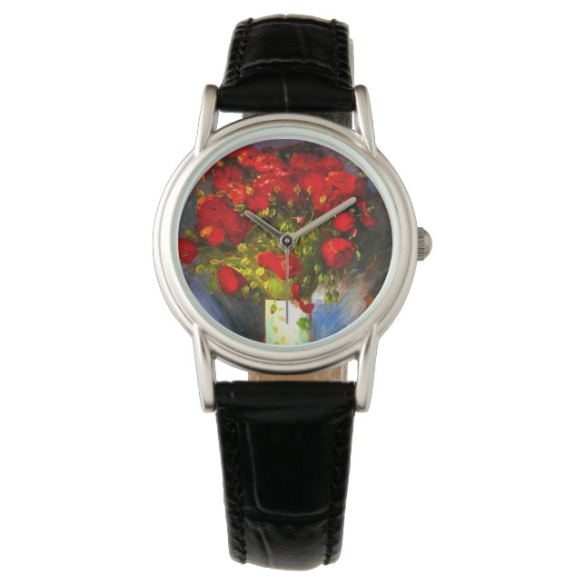Reloj De Pulsera Van Gogh Red Poppies (Anverso)