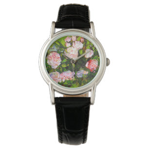 Reloj De Pulsera Van Gogh sigue con la vida con rosas rosas rosas