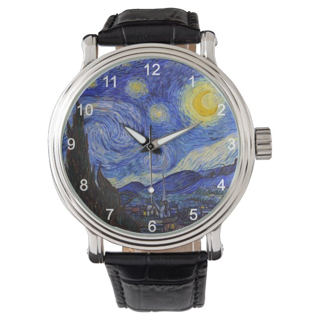 Reloj De Pulsera van Gogh “ Starry Night ” (Anverso)