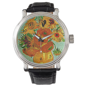 Reloj De Pulsera Van Gogh - Sunflowers 12, Still Life Vase