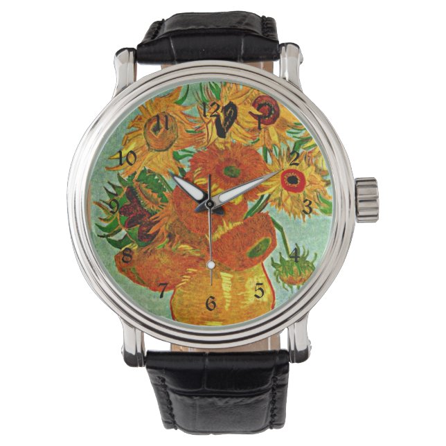 Reloj De Pulsera Van Gogh - Sunflowers 12, Still Life Vase (Anverso)
