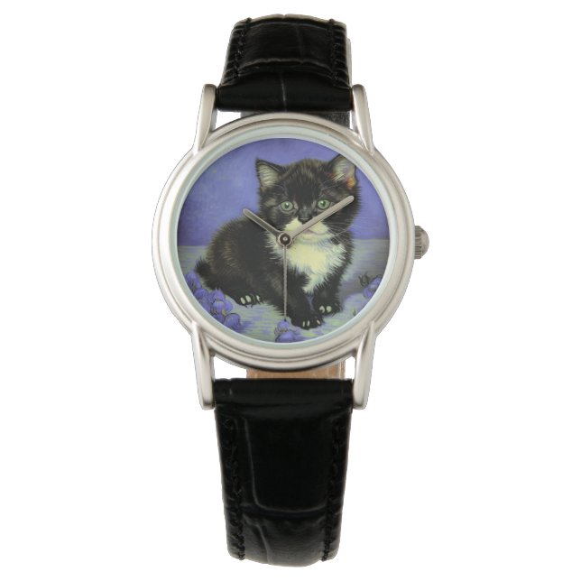 Reloj De Pulsera Van Gogh Tuxedo Kitten (Anverso)