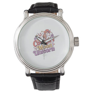 Reloj De Pulsera Vaquera Unicornio Luna Unicornio Diseño de Merch C