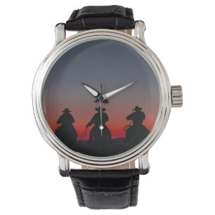 Reloj De Pulsera vaquero al atardecer