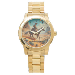 Reloj De Pulsera Vaquero solitario en cañón del desierto - Arte occ