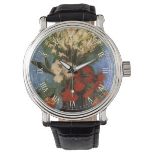 Reloj De Pulsera Vase con Carnations de Vincent van Gogh