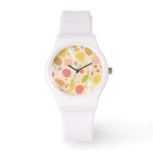 Reloj De Pulsera Vegetariano que cocina el fondo del modelo