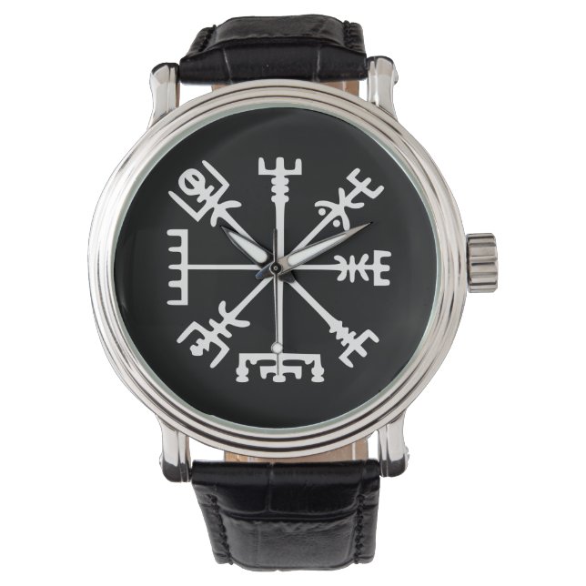 Reloj De Pulsera Vegvísir (brújula vikina) (Anverso)
