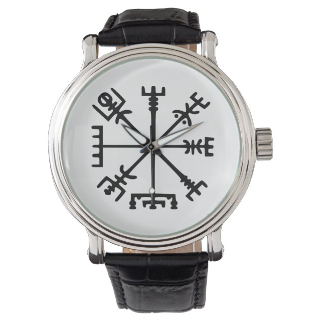 Reloj De Pulsera Vegvísir (brújula vikina) (Anverso)