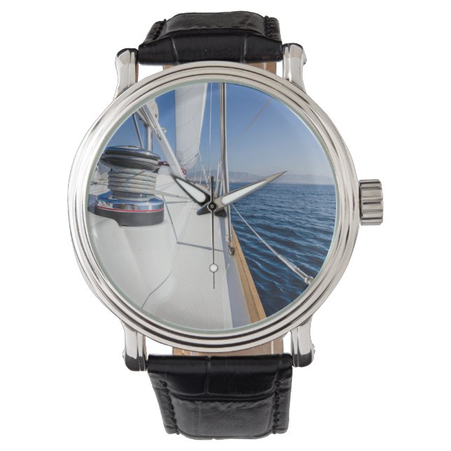Reloj De Pulsera vela navegando por el mar (Anverso)