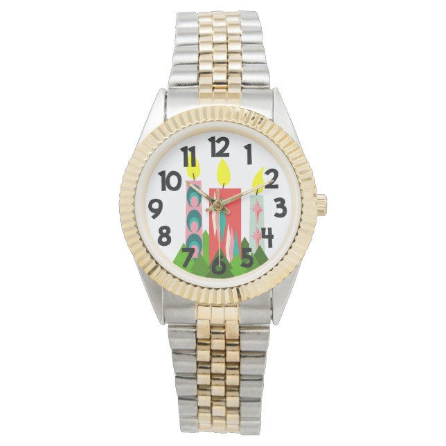Reloj De Pulsera Velas navidades (Anverso)