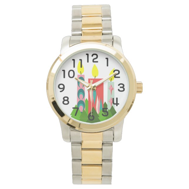 Reloj De Pulsera Velas navidades (Anverso)