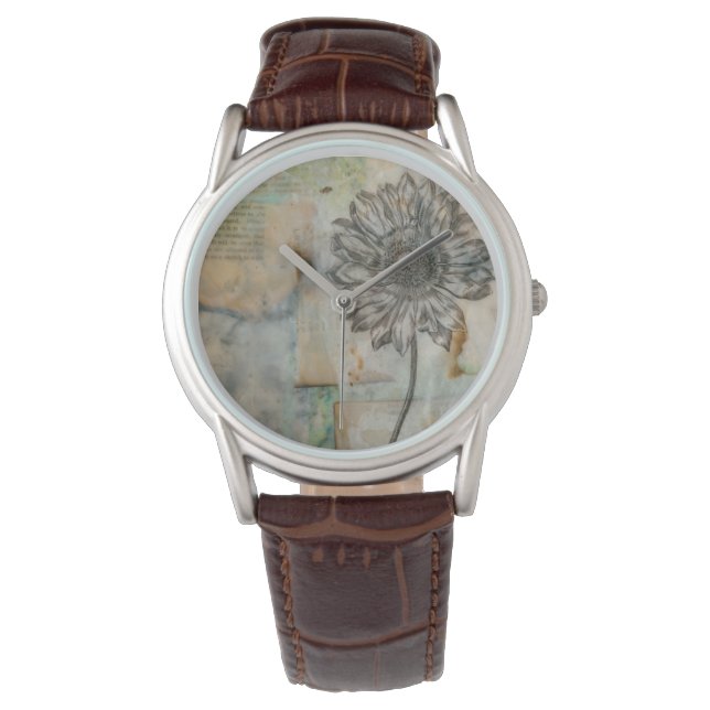 Reloj De Pulsera Vellum Floral I (Anverso)