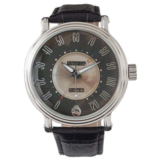 Reloj De Pulsera Velocímetro de automóvil clásico de 1963 (Anverso)