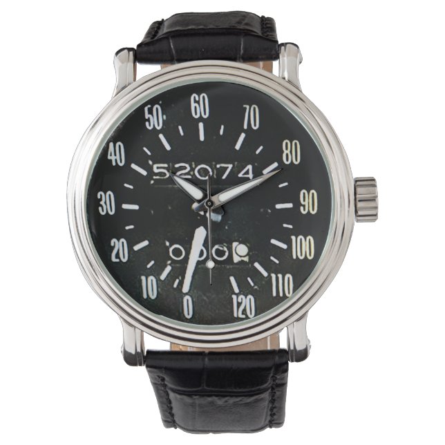 Reloj De Pulsera Velocímetro de automóvil clásico de principios de  (Anverso)