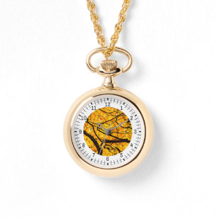 Reloj De Pulsera Venas doradas del otoño