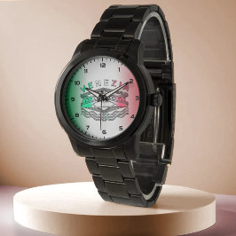 Reloj De Pulsera Venecia Rialto negrita Líneas gruesas brazalete ne