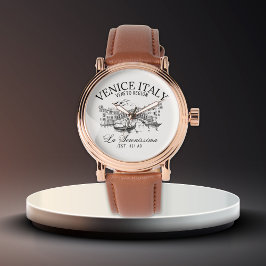 Reloj De Pulsera Venice Italy Old Landscape