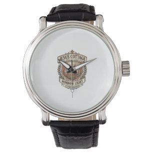 Reloj De Pulsera Ventana de la Cabaña de Jesús Luz Ventana de la Ca