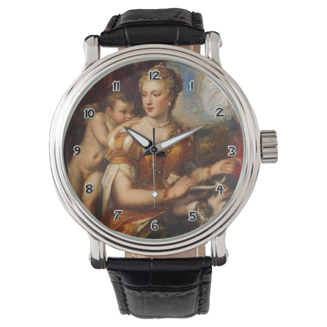 Reloj De Pulsera Venus Blindfolding Cupid Writing Watch (Anverso)