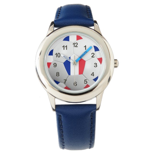 Reloj De Pulsera ver a la francia de fútbol (Anverso)