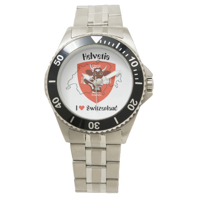 Reloj De Pulsera Ver con Swiss Design Schweiz Suisse Suiza (Anverso)