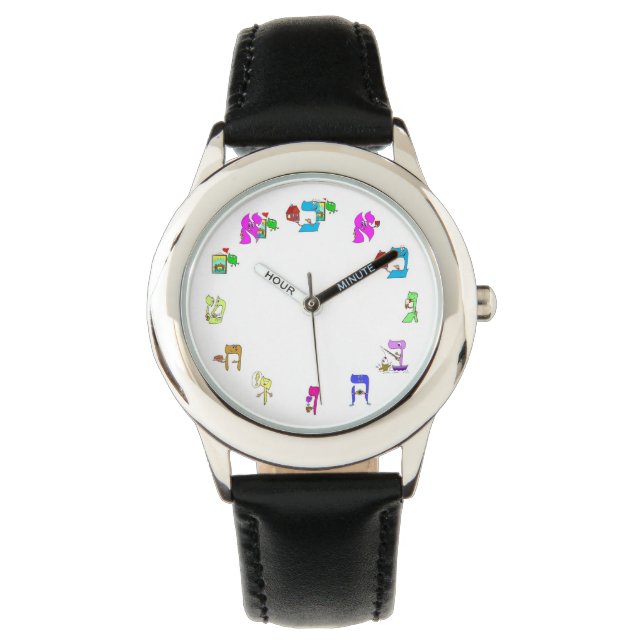 Reloj De Pulsera ver la apuesta de hebreo alef (Anverso)