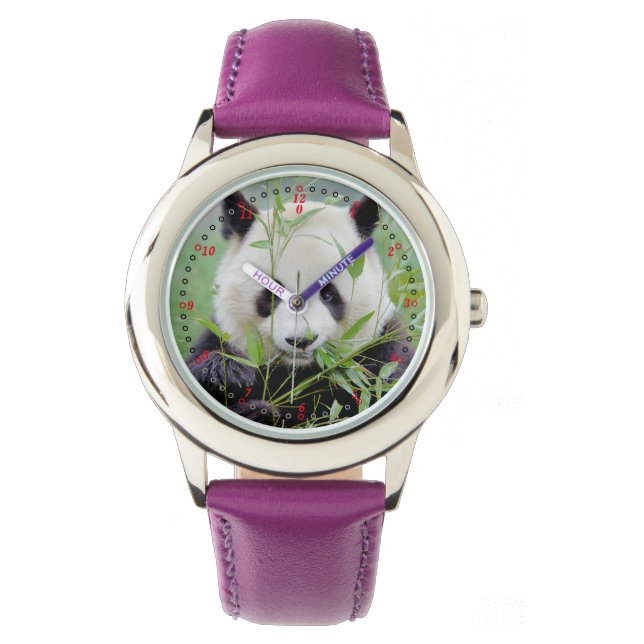Reloj De Pulsera Ver Panda gigante de la foto, animales 0384. (Anverso)