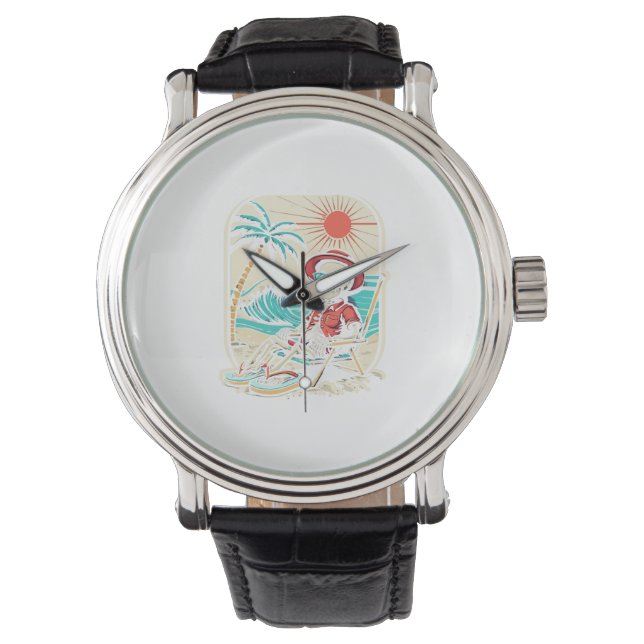 Reloj De Pulsera Verano de Esqueleto Divertido (Anverso)