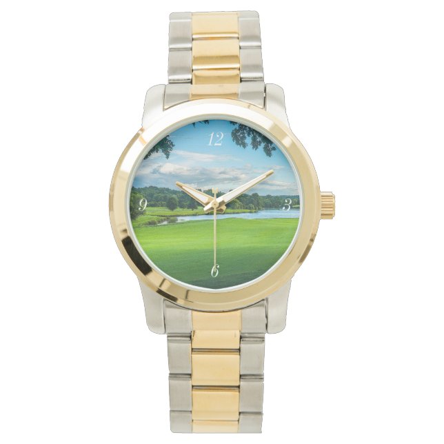 Reloj De Pulsera Verano En El Campo De Golf (Anverso)