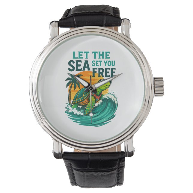 Reloj De Pulsera Verano Guay - Vibes de tortugas marinas (Anverso)