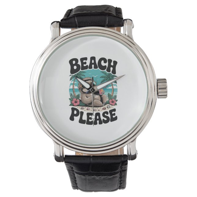 Reloj De Pulsera Verano Roatan Honduras Sloth (Anverso)