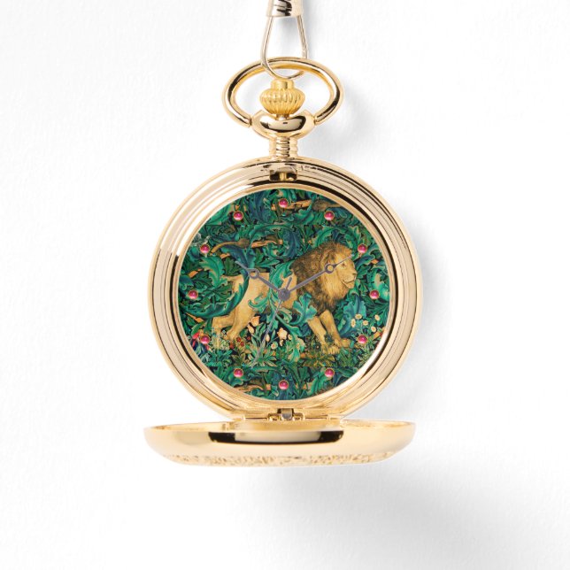 Reloj De Pulsera VERDAD, ANIMALES FORESTALES LION Floral (Anverso)