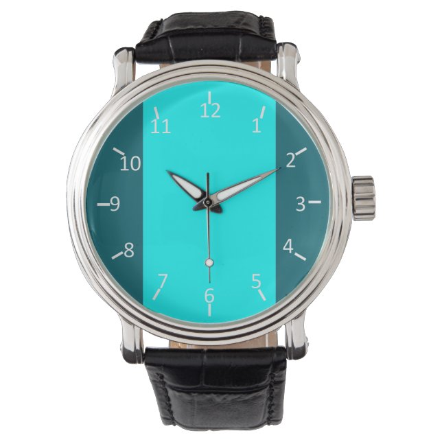 Reloj De Pulsera Verde azulado y Aqua Suit (Anverso)