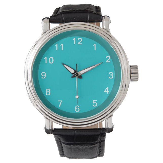 Reloj De Pulsera Verde azulado y turquesa (Anverso)