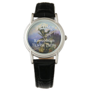 Reloj De Pulsera Verde Eucalipto Botánico Aplausos Boda Trump