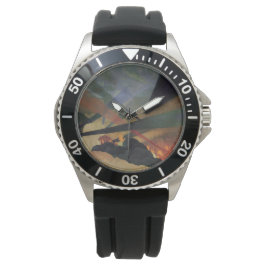 Reloj De Pulsera Verdun (Escena de la Primera Guerra Mundial) (por 