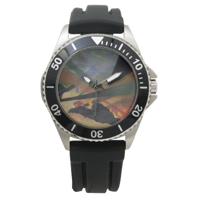 Reloj De Pulsera Verdun (Escena de la Primera Guerra Mundial) (por  (Anverso)